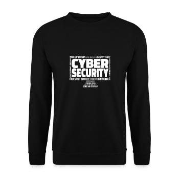 Cybersecurity Hackers IT Security - Unisex Sweatshirt - black - Front - Alina (178cm) & Michal (187cm)