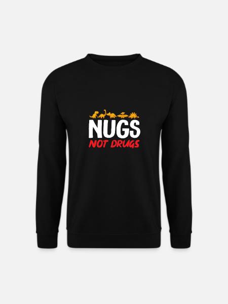 Dino Nuggets Dinosaurier Chicken Nuggets - Unisex Pullover - Schwarz
