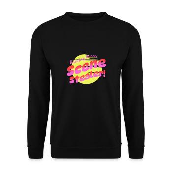 Dancing Queen Girl Retro Party Disco Music Dancer - Unisex Pullover - Schwarz - Vorne - Alina (178cm) & Michal (187cm)