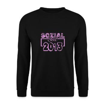 seit 2013 - Unisex Pullover - Schwarz - Vorne - Alina (178cm) & Michal (187cm)