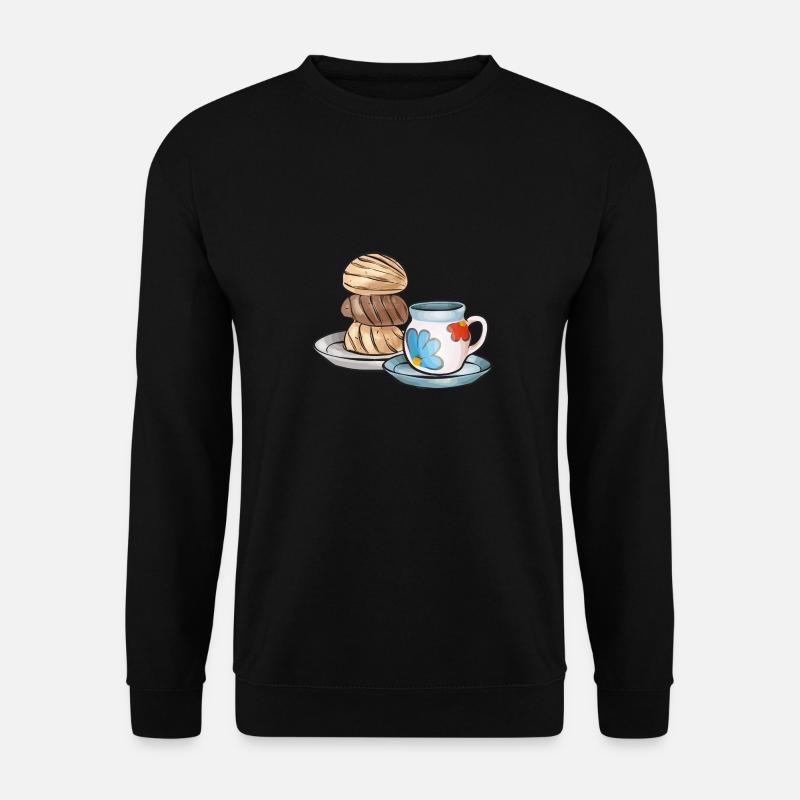 Concha Hispanic Mexican Pan Dulce - Unisex Sweatshirt - black