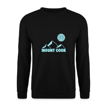 Bergsteigen cook - Unisex Pullover - Schwarz - Vorne - Alina (178cm) & Michal (187cm)