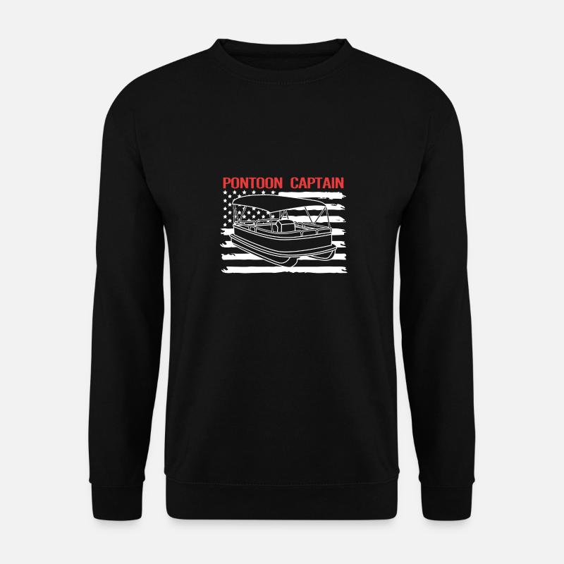 Pontonboot Boot Boote - Unisex Pullover - Schwarz