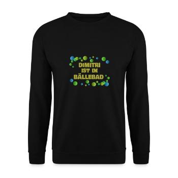Boules Dimitri - Sweat-shirt Unisexe - noir - Devant - Alina (178cm) & Michal (187cm)
