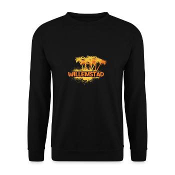 Party Willemstad - Unisex Sweatshirt - black - Front - Alina (178cm) & Michal (187cm)