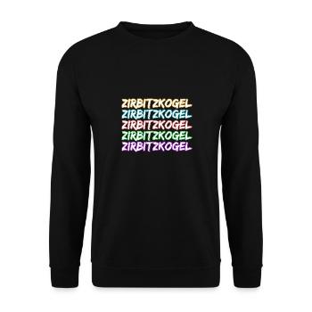 Zirbitzkogel als Klettern - Unisex Pullover - Schwarz - Vorne - Alina (178cm) & Michal (187cm)