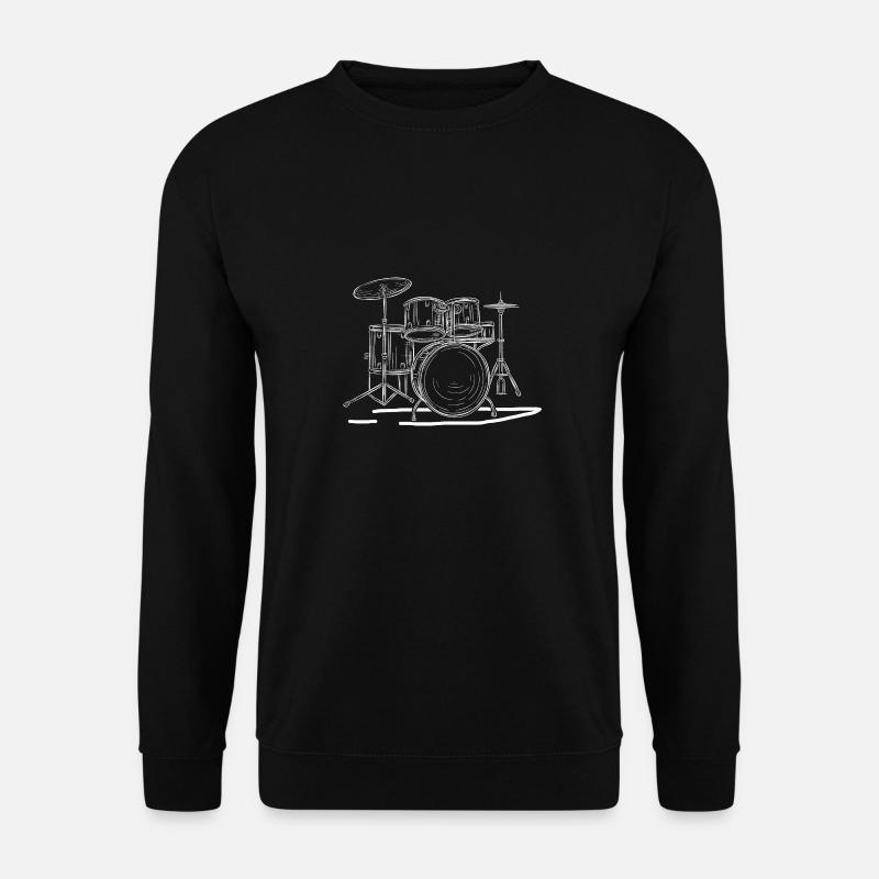 Schlagzeug - Unisex Pullover - Schwarz