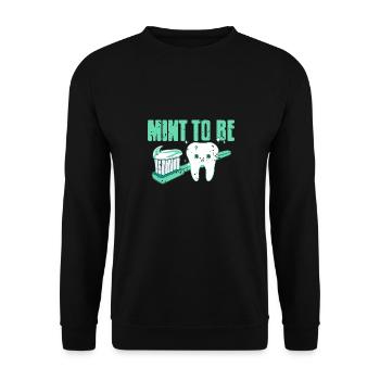 Mint To Be Vintage Génial Dentiste T-Shirt Cadeau - Sweat-shirt Unisexe - noir - Devant - Alina (178cm) & Michal (187cm)
