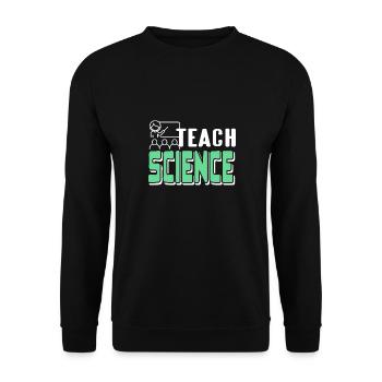 Enseigner la science rétro Science Teacher Designs - Sweat-shirt Unisexe - noir - Devant - Alina (178cm) & Michal (187cm)