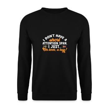 Insect collectors, insects, beetle lovers, entomologists - Unisex Sweatshirt - black - Front - Alina (178cm) & Michal (187cm)