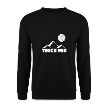 Sport für mir Bergsport Berg - Unisex Pullover - Schwarz - Vorne - Alina (178cm) & Michal (187cm)