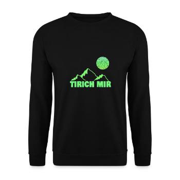 Geschenk für mir - Unisex Pullover - Schwarz - Vorne - Alina (178cm) & Michal (187cm)