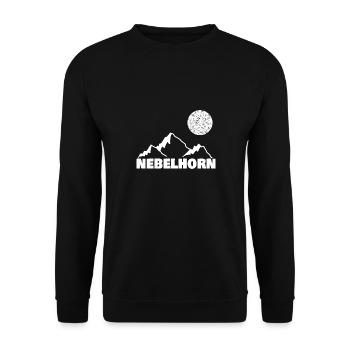 nebelhorn - Unisex Pullover - Schwarz - Vorne - Alina (178cm) & Michal (187cm)