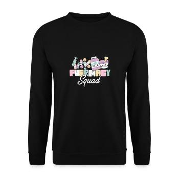 Pharmacy Squad Pharmacist Life Pharmacology - Unisex Sweatshirt - black - Front - Alina (178cm) & Michal (187cm)