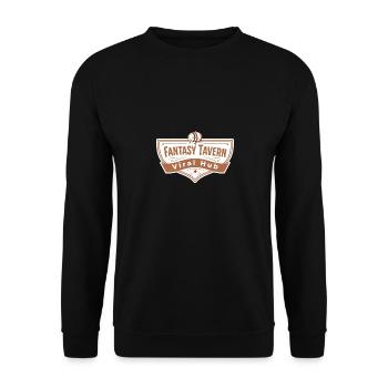 Fantasy Inn Pub Tavern Magical Adventures Gamer - Unisex Sweatshirt - black - Front - Alina (178cm) & Michal (187cm)