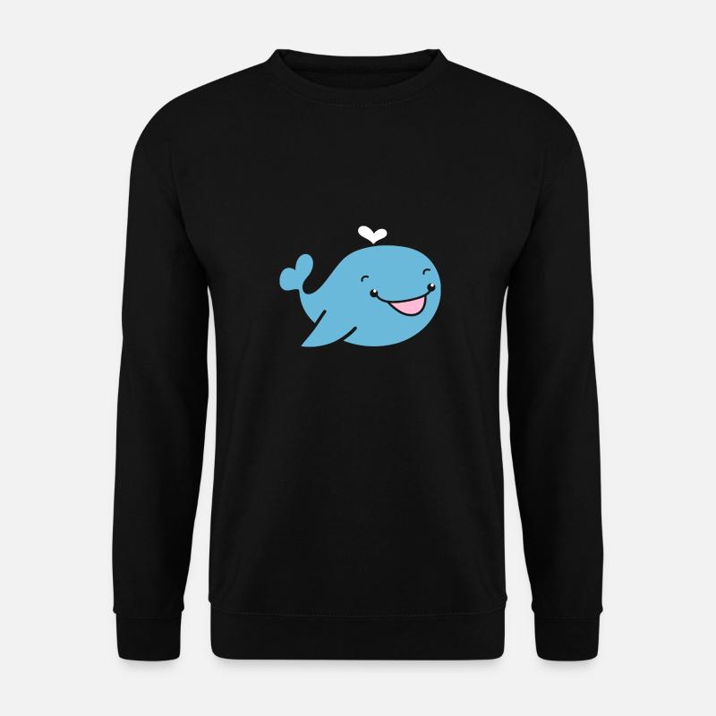 Wal - Unisex Pullover - Schwarz