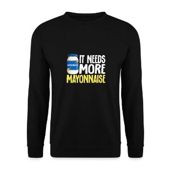 Mayonnaise - Unisex Sweatshirt - black - Front - Alina (178cm) & Michal (187cm)