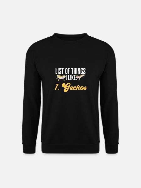 Leopard Gecko Reptile Pet Gecko - Unisex Sweatshirt - black