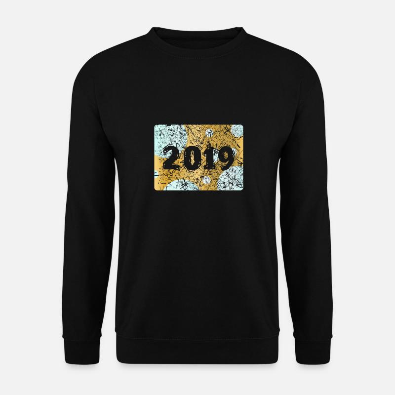 Zahl 2019 - Unisex Pullover - Schwarz