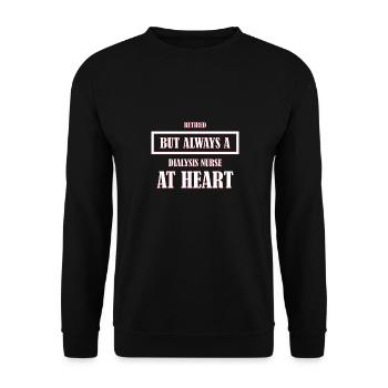 Dialyse Krankenschwester - Unisex Pullover - Schwarz - Vorne - Alina (178cm) & Michal (187cm)