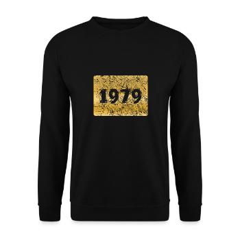 1979 1979 - Unisex Pullover - Schwarz - Vorne - Alina (178cm) & Michal (187cm)