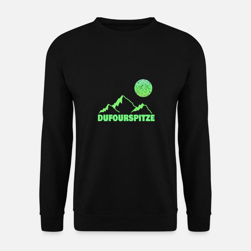 Dufourspitze comme escalade - Sweat-shirt Unisexe - noir