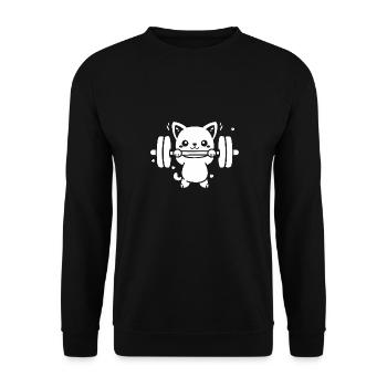 musculation - Sweat-shirt Unisexe - noir - Devant - Alina (178cm) & Michal (187cm)