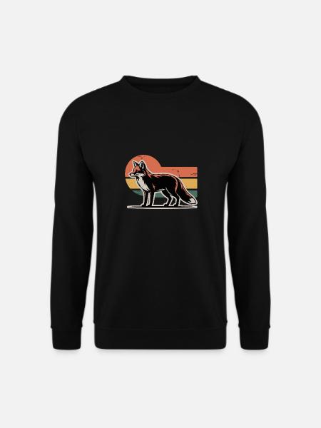 Fuchs Tier - Unisex Pullover - Schwarz