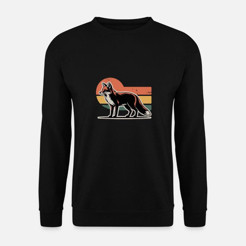 Fox Animal - Unisex Sweatshirt - black