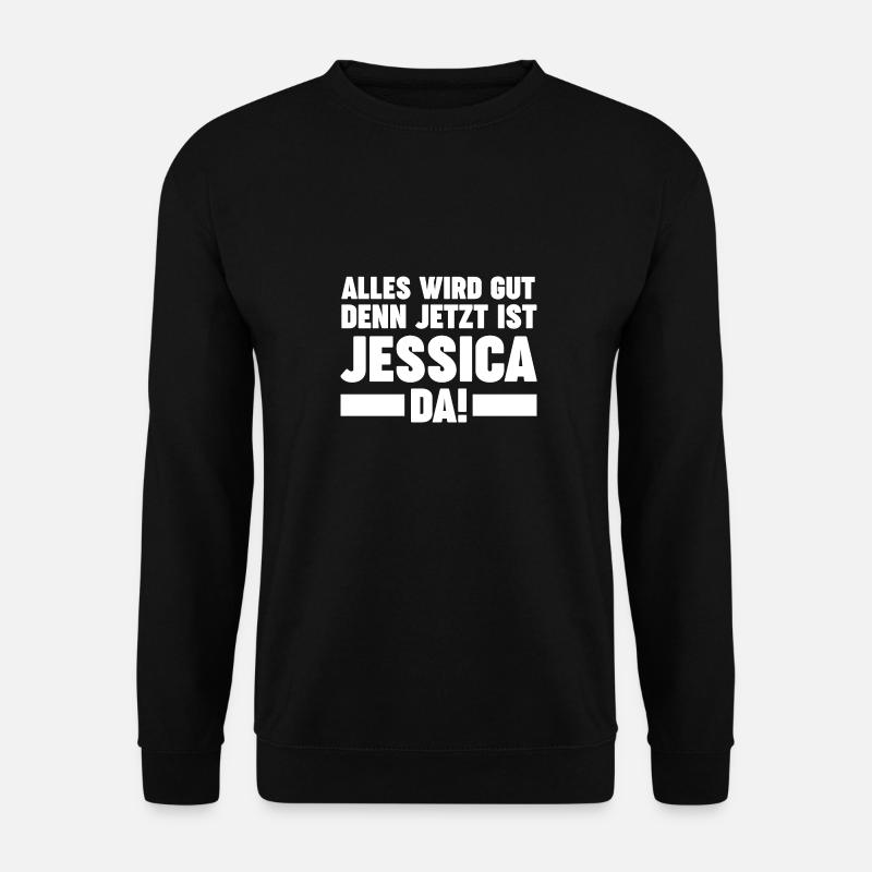 Vorname Jessica - Unisex Pullover - Schwarz