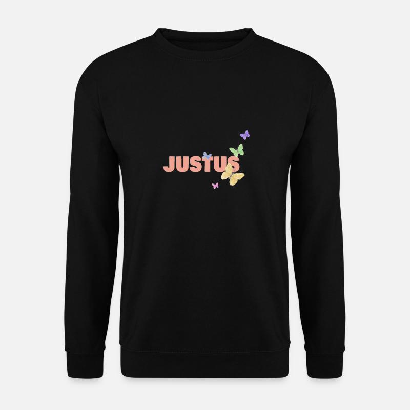 Vorname Justus - Unisex Pullover - Schwarz