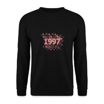 Year 1997 - Unisex Sweatshirt - black - Front - Alina (178cm) & Michal (187cm)