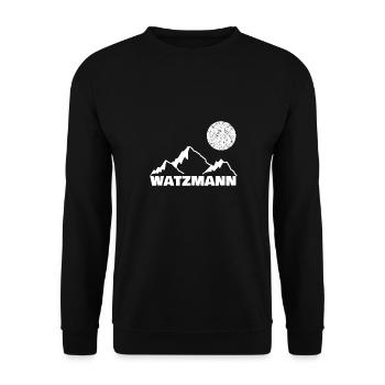 Sport Watzmann - Unisex Pullover - Schwarz - Vorne - Alina (178cm) & Michal (187cm)