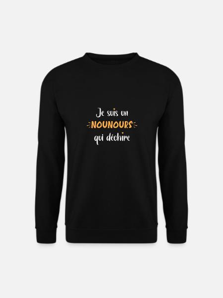 nounours - Sweat-shirt Unisexe - noir