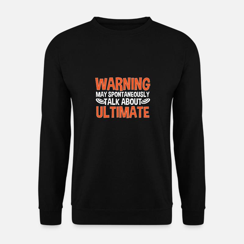 Ultimate Frisbee Throwing Disc - Unisex Sweatshirt - black