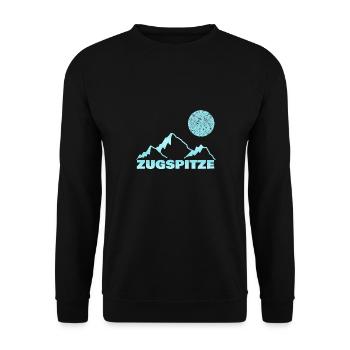 Bergsport Zugspitze - Unisex Pullover - Schwarz - Vorne - Alina (178cm) & Michal (187cm)