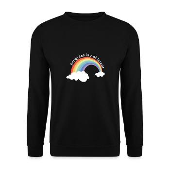 Sped Teacher Paraprofessional Progress Is Not - Unisex Sweatshirt - black - Front - Alina (178cm) & Michal (187cm)