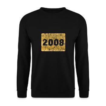 2008 - Unisex Pullover - Schwarz - Vorne - Alina (178cm) & Michal (187cm)