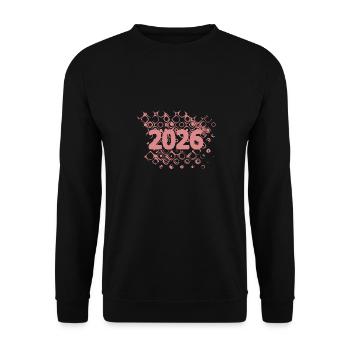2026 - Unisex Sweatshirt - black - Front - Alina (178cm) & Michal (187cm)