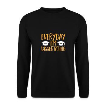 PhD Graduate Doktorgrad Ph.D. Promotion - Unisex Pullover - Schwarz - Vorne - Alina (178cm) & Michal (187cm)