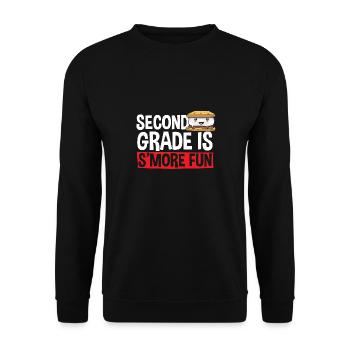 S'more Campfire Marshmallow Camping - Sweat-shirt Unisexe - noir - Devant - Alina (178cm) & Michal (187cm)