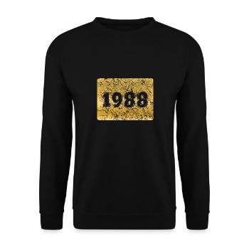 Numéro 1988 - Sweat-shirt Unisexe - noir - Devant - Alina (178cm) & Michal (187cm)