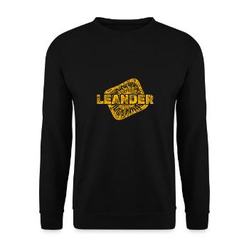 Sternenstaub Leander - Unisex Pullover - Schwarz - Vorne - Alina (178cm) & Michal (187cm)