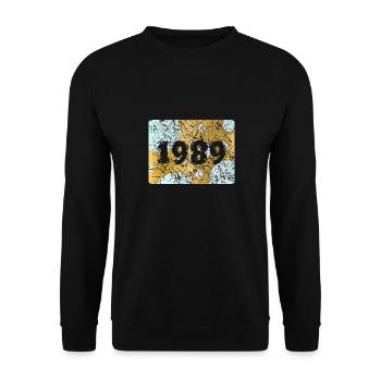 1989 1989 - Sweat-shirt Unisexe - noir - Devant - Alina (178cm) & Michal (187cm)