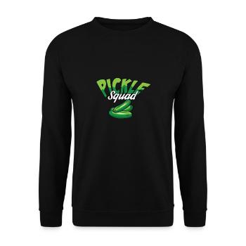Pickle Emotional Support Supportive Friend - Unisex Sweatshirt - black - Front - Alina (178cm) & Michal (187cm)