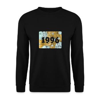 1996 1996 - Unisex Sweatshirt - black - Front - Alina (178cm) & Michal (187cm)