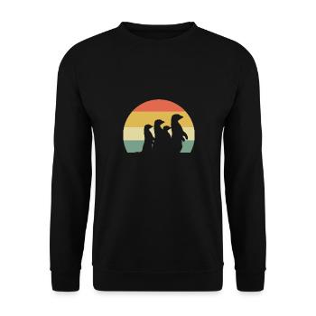 Suricate - Sweat-shirt Unisexe - noir - Devant - Alina (178cm) & Michal (187cm)