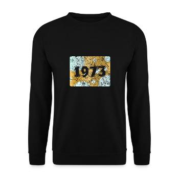 1973 1973 - Unisex Pullover - Schwarz - Vorne - Alina (178cm) & Michal (187cm)