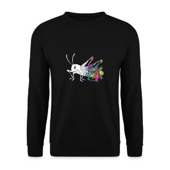 Grasshopper - Unisex Sweatshirt - black - Front - Alina (178cm) & Michal (187cm)