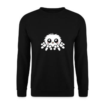 Spinne - Unisex Pullover - Schwarz - Vorne - Alina (178cm) & Michal (187cm)